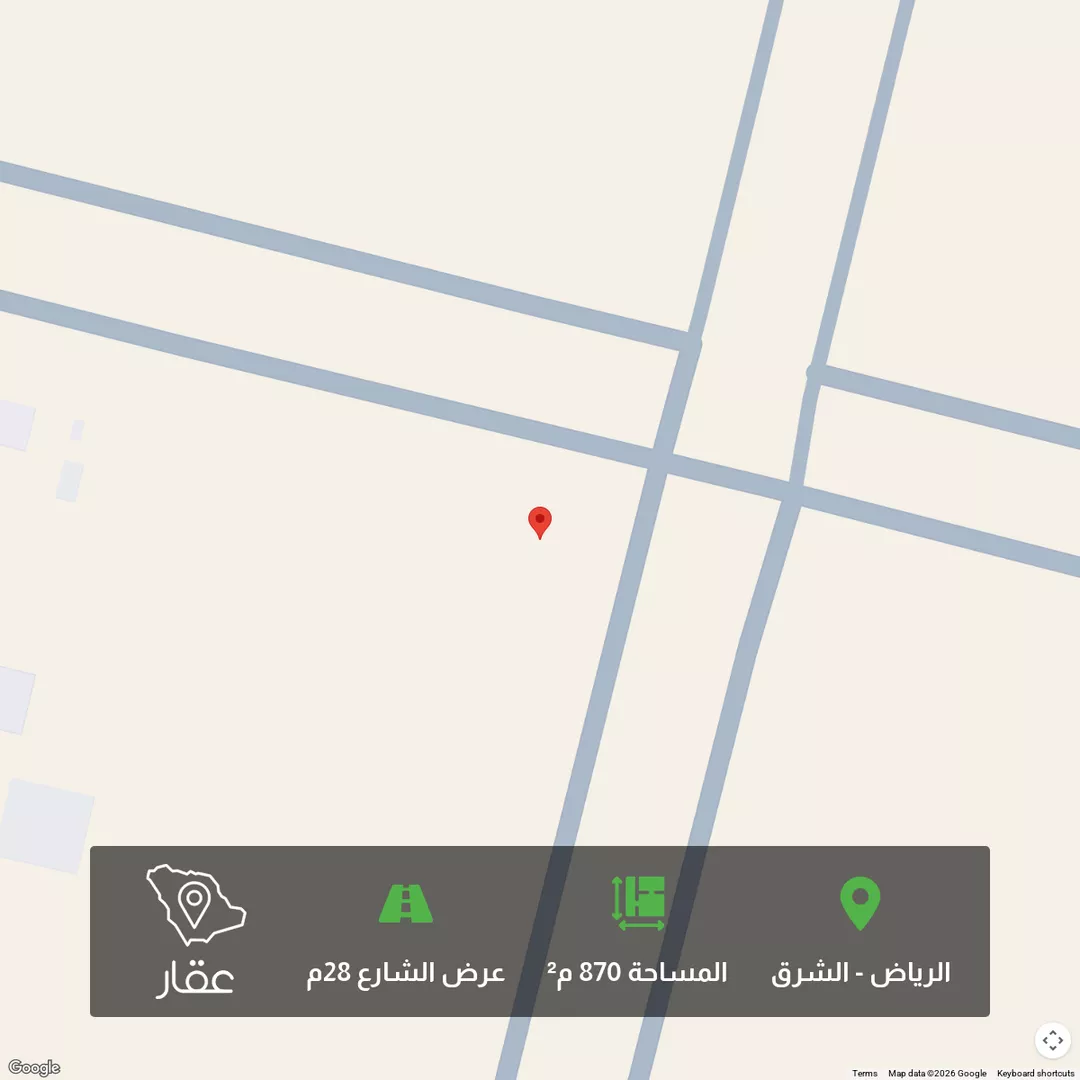 أرض للبيع في شارع وادي بيشه ، حي الزاهر ، الرياض ، منطقة الرياض 1 صورة