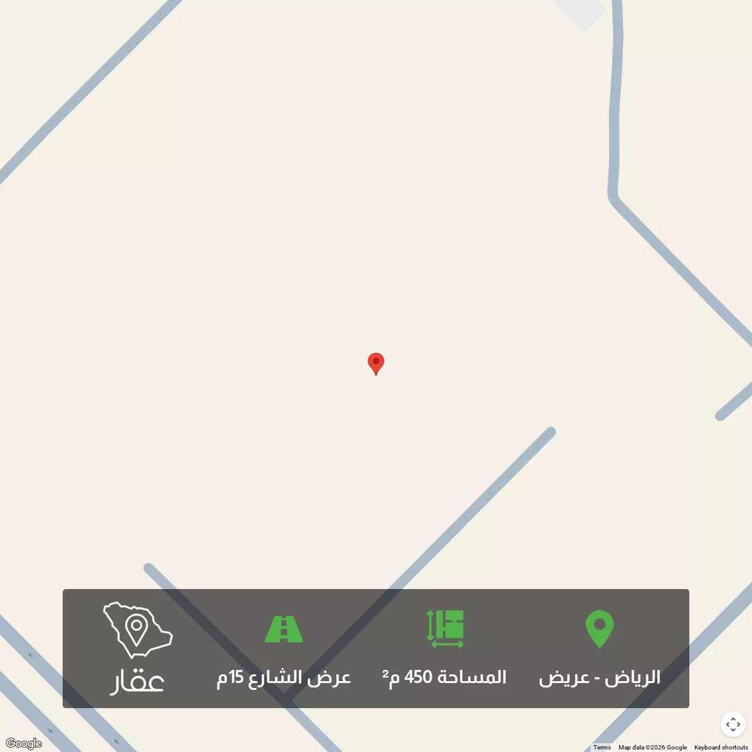 أرض للبيع في حي عريض, مدينة الرياض, منطقة الرياض 1 صورة