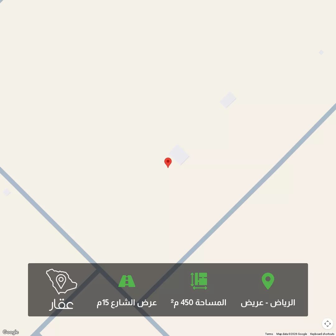 أرض للبيع في حي عريض, مدينة الرياض, منطقة الرياض 1 صورة