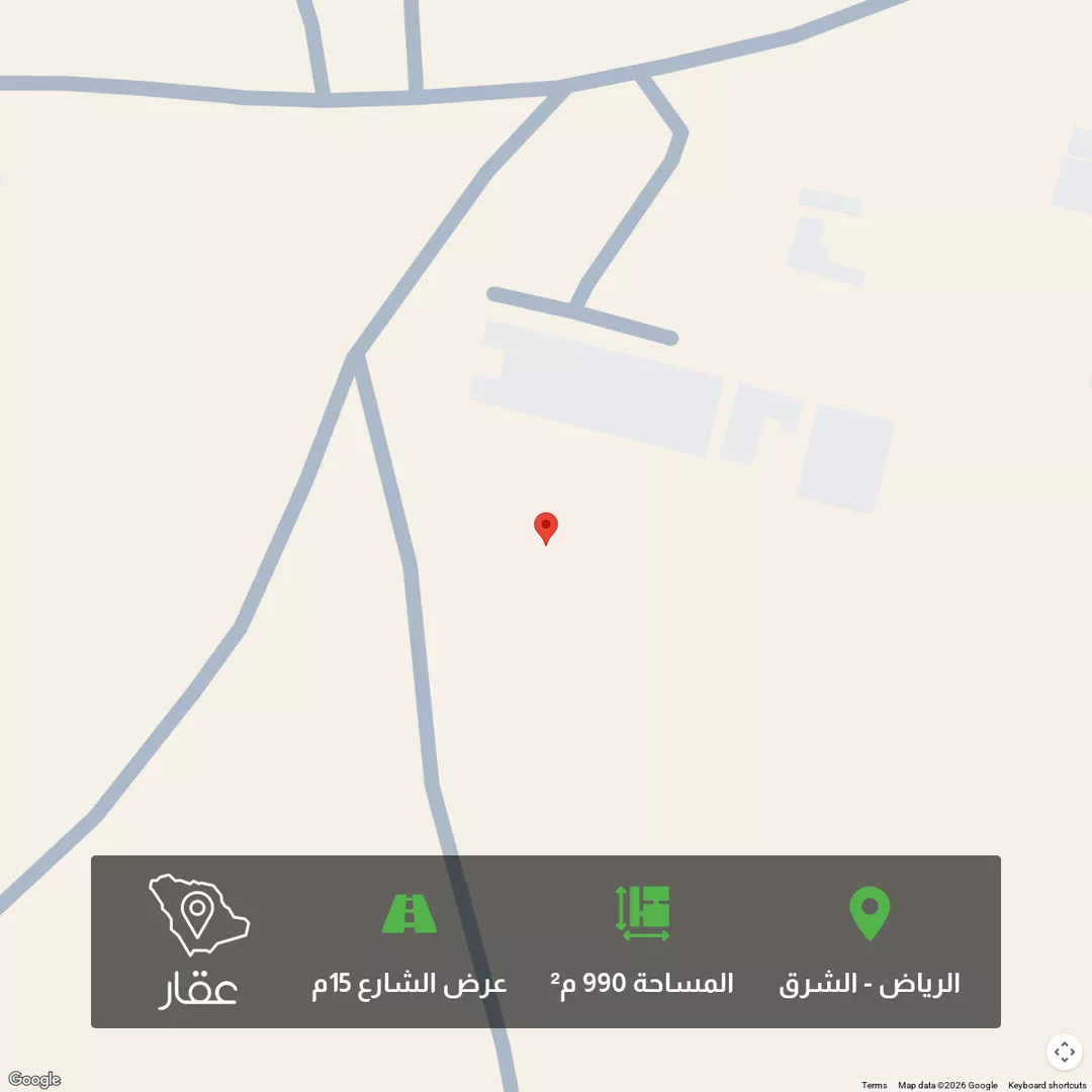 أرض للبيع في شارع الماضي ، حي الزاهر ، الرياض ، منطقة الرياض 1 صورة