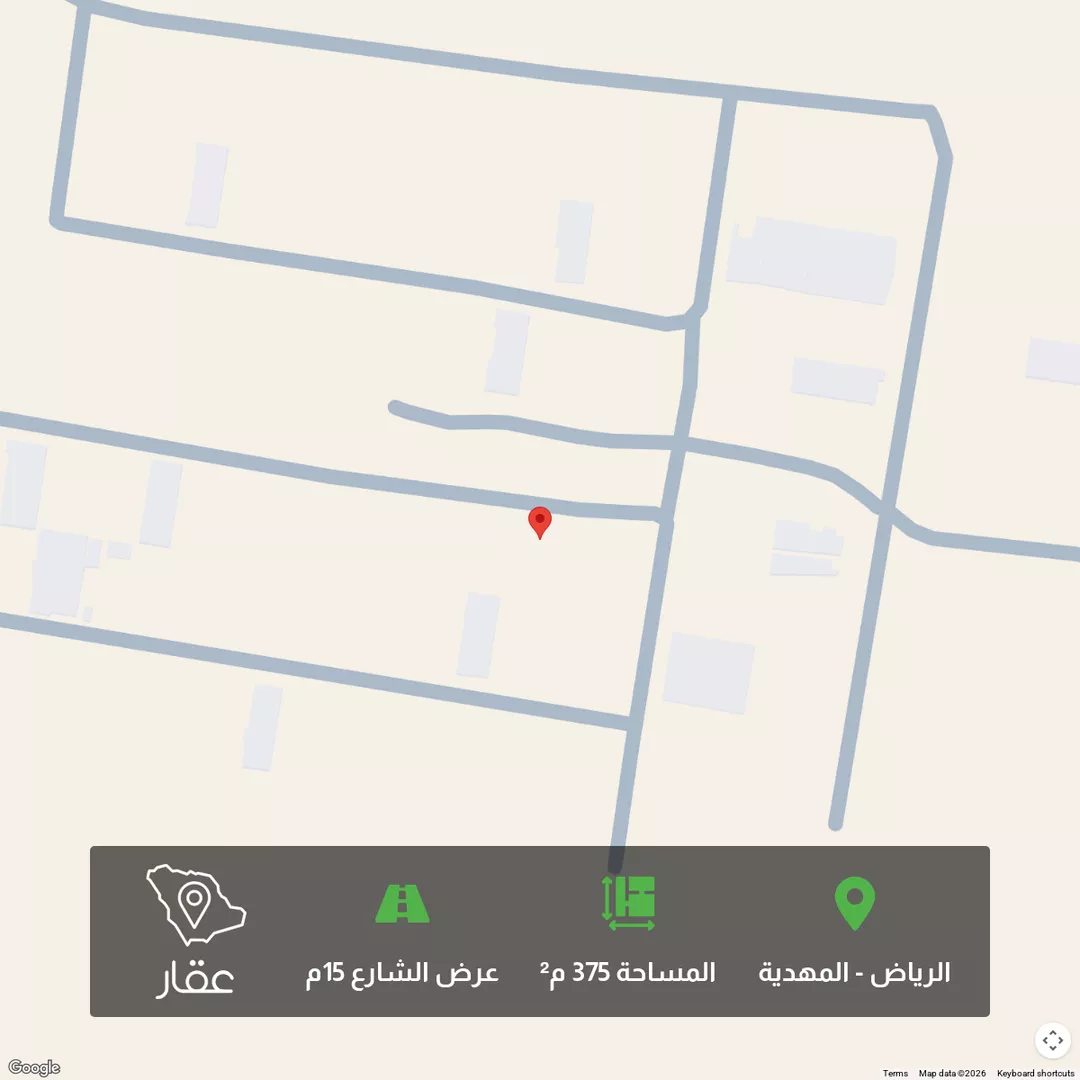 أرض للبيع في حي المهدية, مدينة الرياض, منطقة الرياض 1 صورة