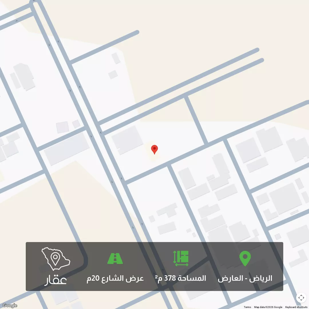 أرض للبيع في شارع محمد الراوي, حي العارض, مدينة الرياض, منطقة الرياض 1 صورة