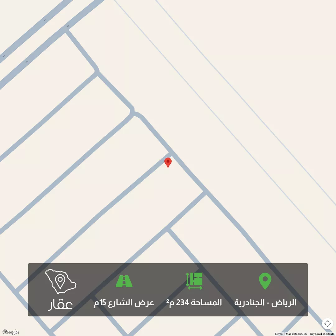 أرض للبيع في حي الجنادرية, مدينة الرياض, منطقة الرياض 1 صورة