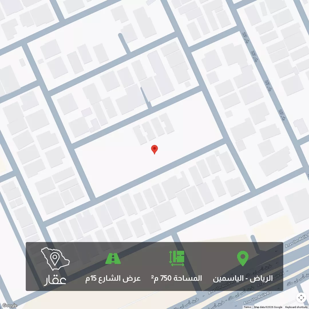 أرض للبيع في شارع رقم 102, حي الياسمين, مدينة الرياض, منطقة الرياض 1 صورة