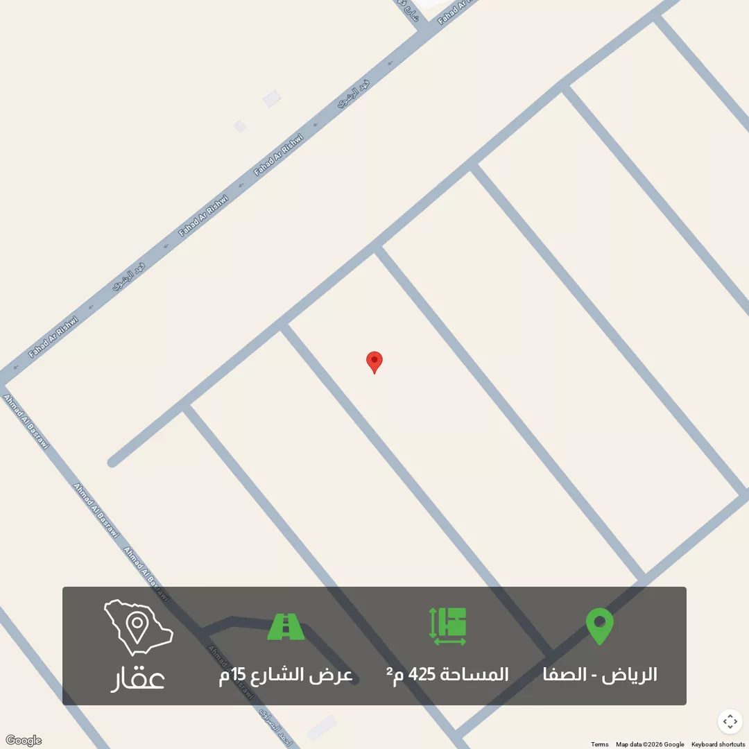 أرض للبيع في شارع شارع 15, حي الصفاء, مدينة الرياض, منطقة الرياض 1 صورة