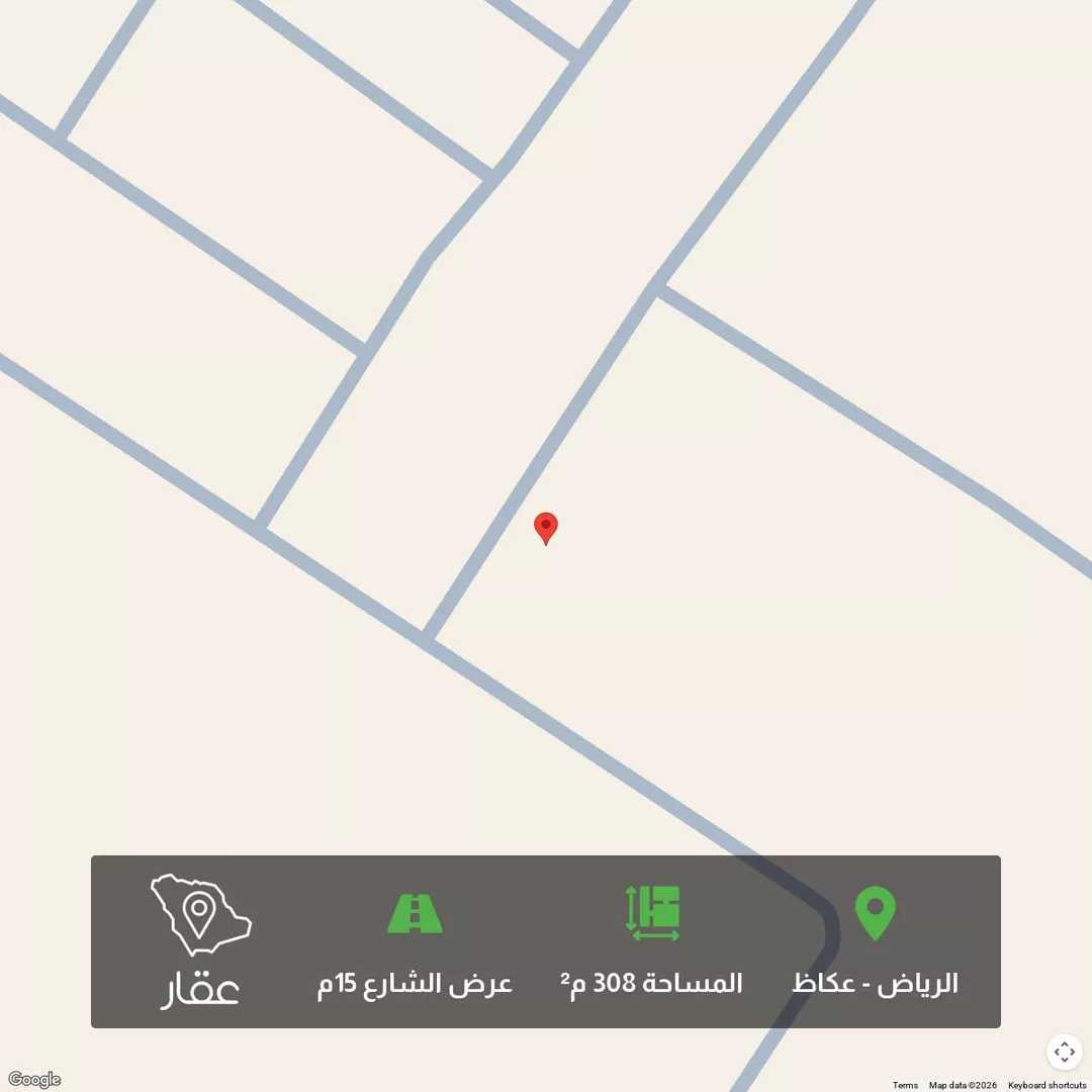 أرض للبيع في شارع أبي العجاج, حي عكاظ, مدينة الرياض, منطقة الرياض 1 صورة