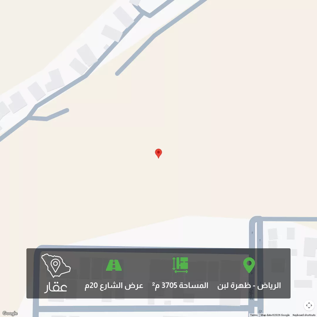 أرض للبيع في حي ظهرة لبن, مدينة الرياض, منطقة الرياض 1 صورة