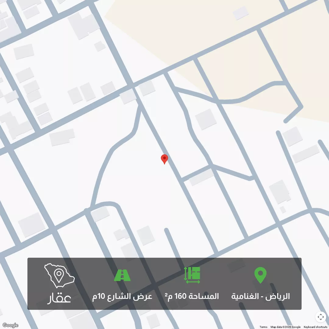 أرض للبيع في شارع المشيب, حي الغنامية, مدينة الرياض, منطقة الرياض 1 صورة