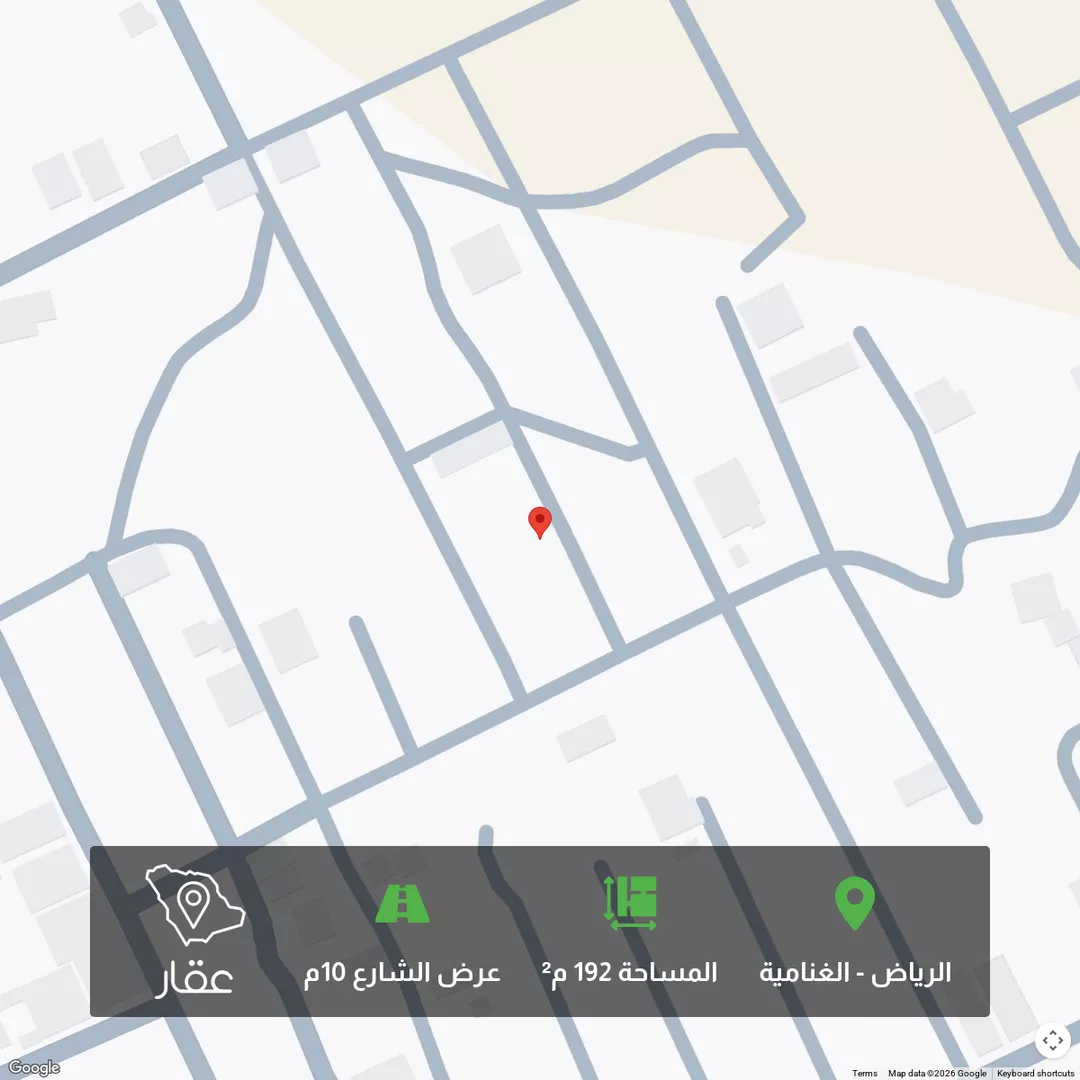 أرض للبيع في شارع التغليب, حي الغنامية, مدينة الرياض, منطقة الرياض 1 صورة
