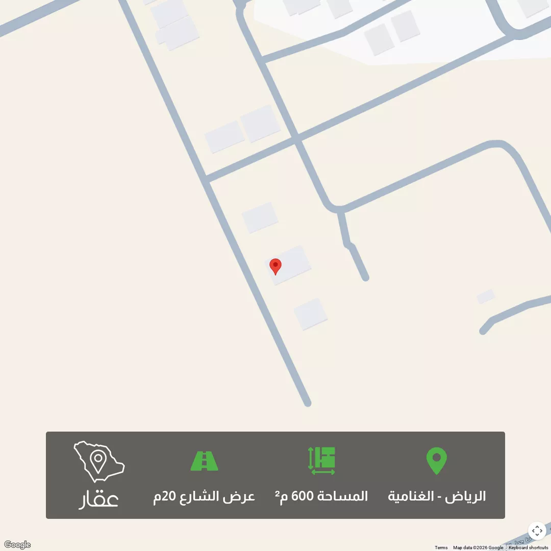 أرض للبيع في شارع طلحة بن عثمان ، حي الغنامية ، الرياض ، منطقة الرياض 1 صورة