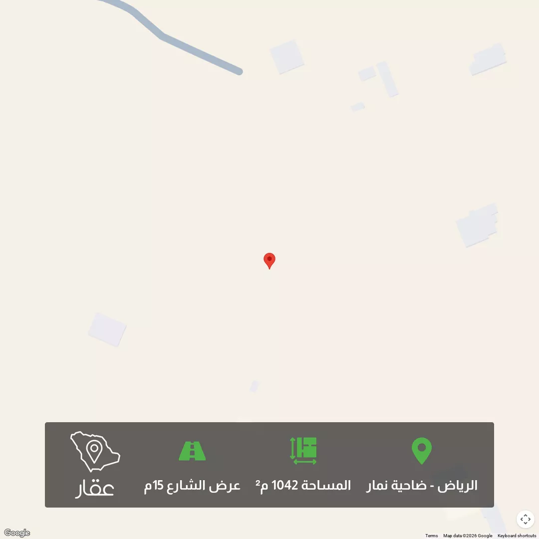 أرض للبيع في شارع عيد بن محمد الانصاري ، حي ضاحية نمار ، الرياض ، منطقة الرياض 1 صورة