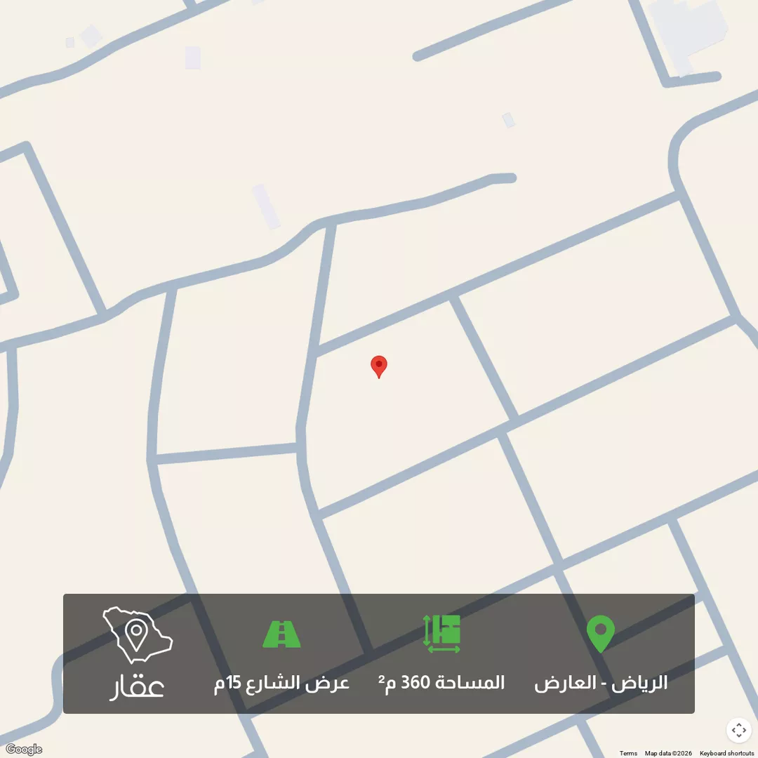 أرض للبيع في شارع نفيع بن سالم, حي العارض, مدينة الرياض, منطقة الرياض 1 صورة