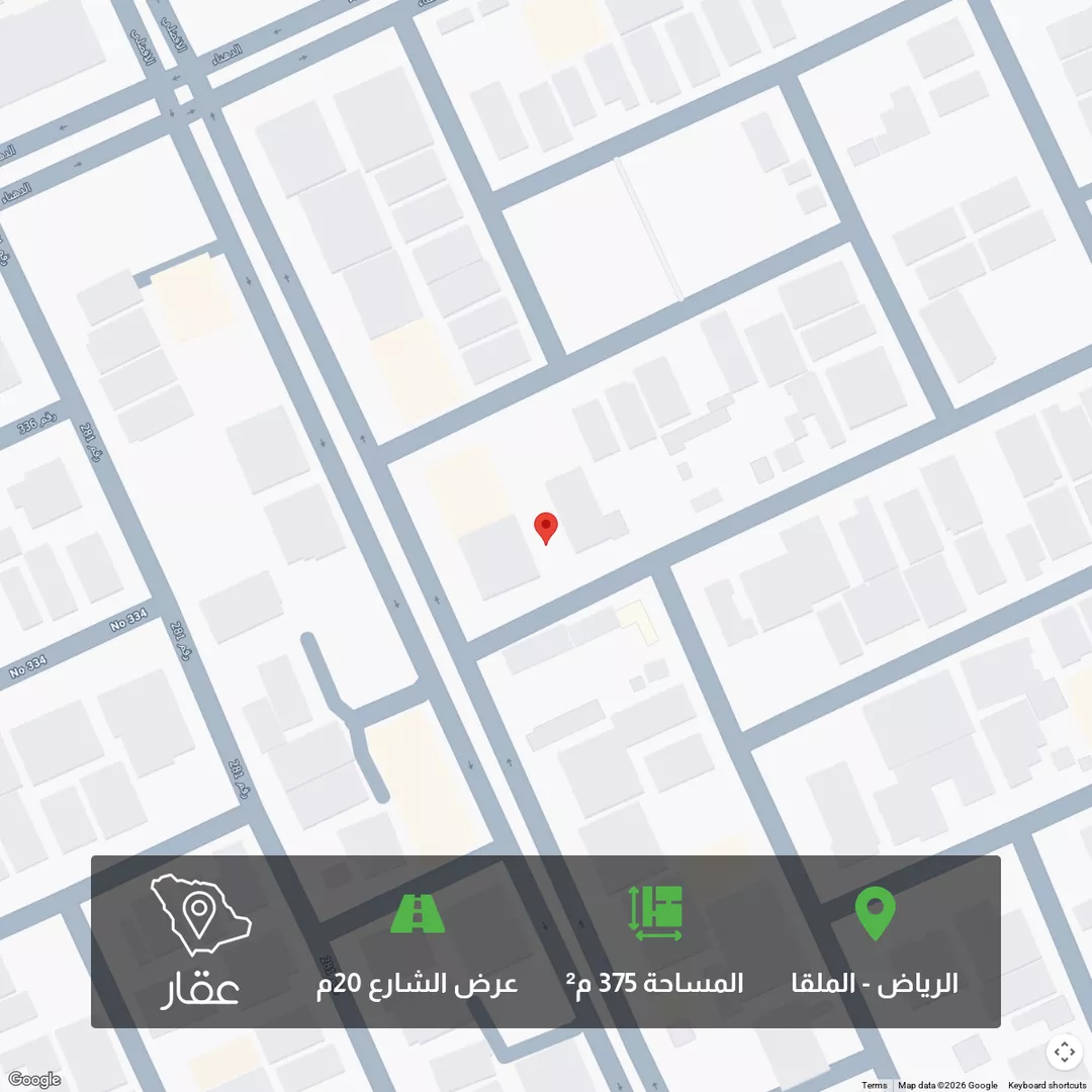 أرض للبيع في شارع رقم 346, حي الملقا, مدينة الرياض, منطقة الرياض 1 صورة
