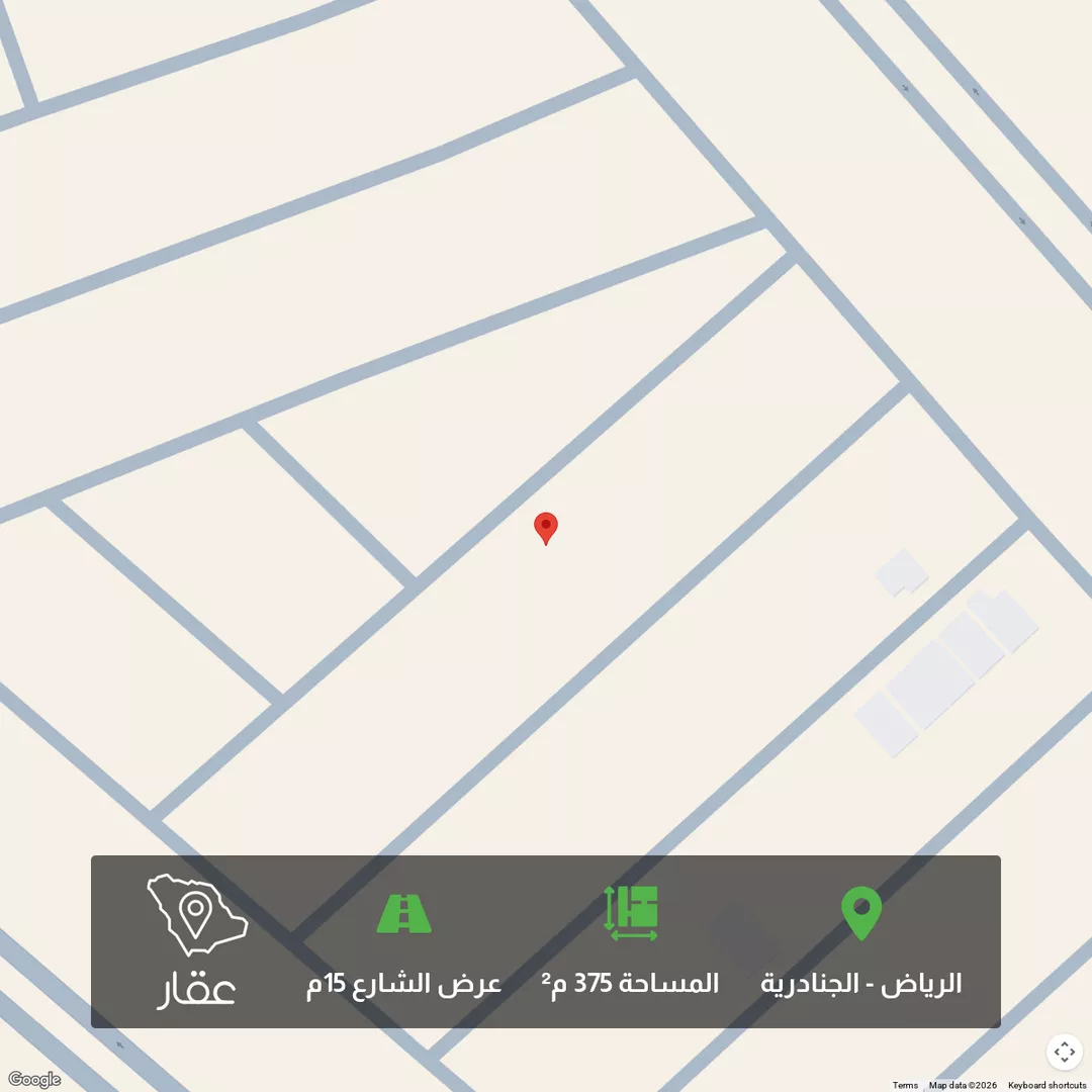أرض للبيع في شارع بدون, حي الجنادرية, مدينة الرياض, منطقة الرياض 1 صورة