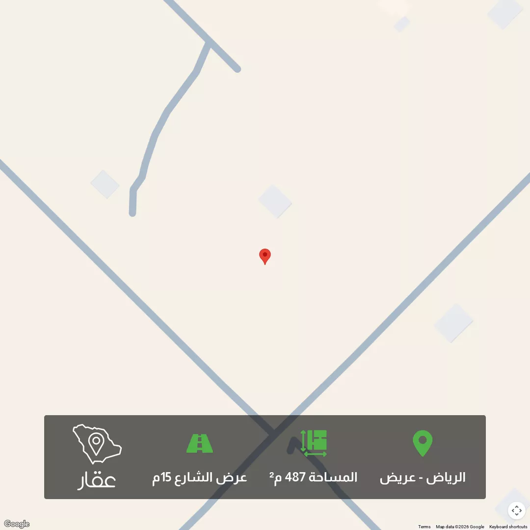 أرض للبيع في حي عريض, مدينة الرياض, منطقة الرياض 1 صورة