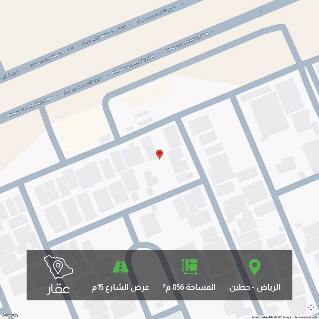 أرض للبيع في شارع القاسمي, حي حطين, مدينة الرياض, منطقة الرياض 1 صورة