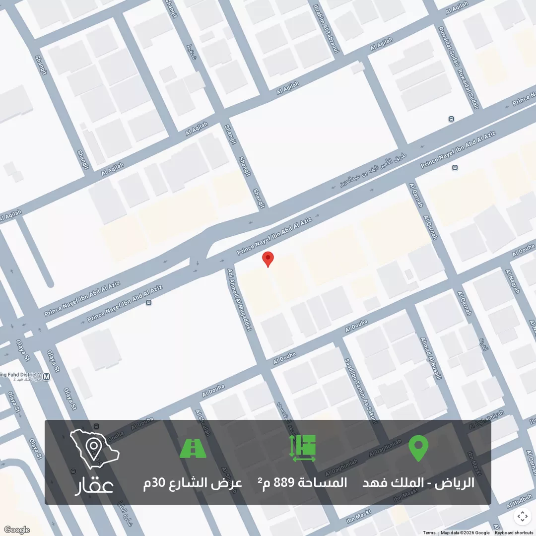 أرض للبيع في شارع الامير نايف بن عبدالعزيز, حي الملك فهد, مدينة الرياض, منطقة الرياض 1 صورة