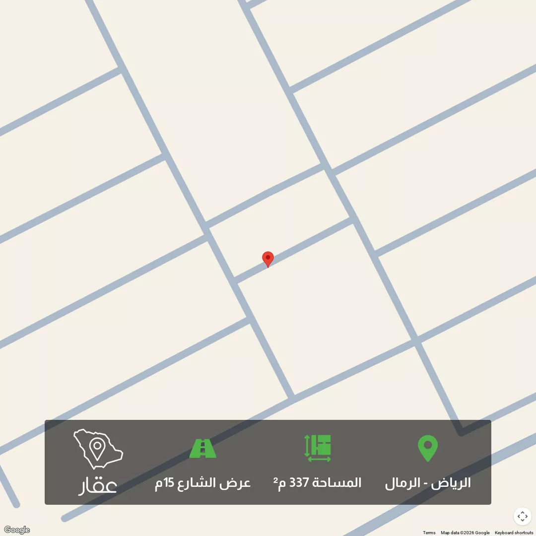 أرض للبيع في شارع علي بن عبدالكافي, حي الرمال, مدينة الرياض, منطقة الرياض 1 صورة