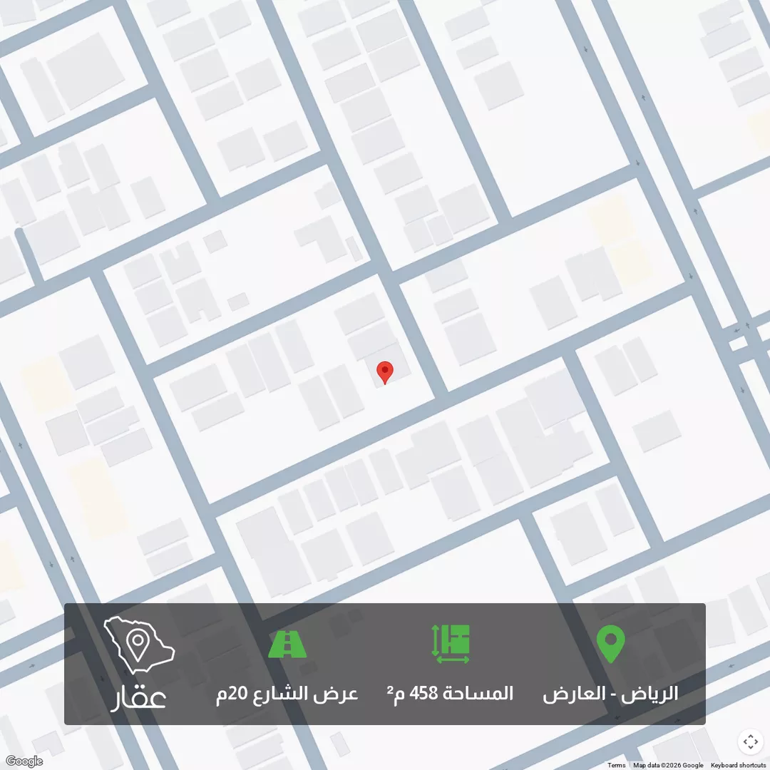 أرض للبيع في شارع أحمد بن محمد القطان, حي العارض, مدينة الرياض, منطقة الرياض 1 صورة