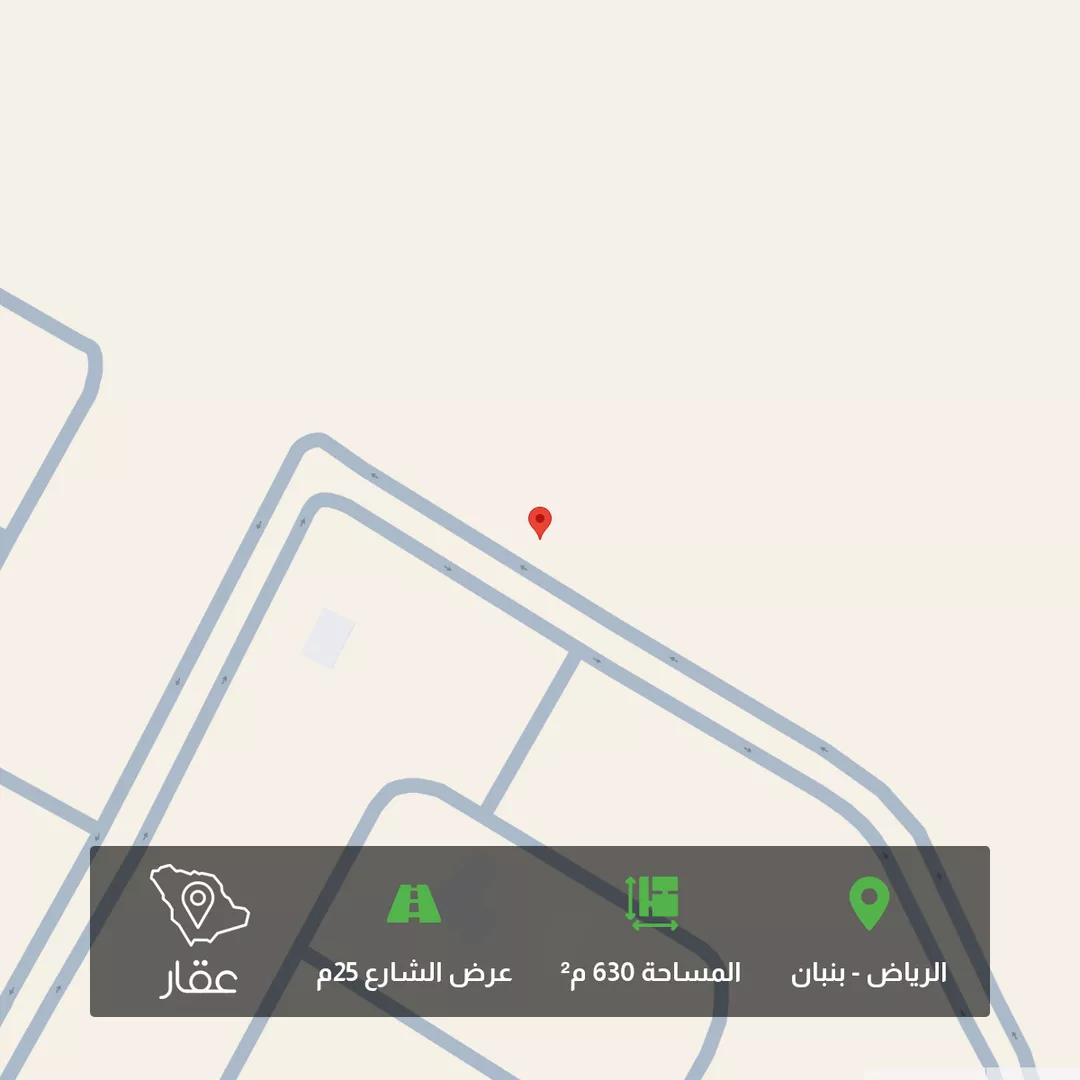 أرض للبيع في شارع 24187447, حي الوادي, مدينة الجبيلة, منطقة الرياض 1 صورة