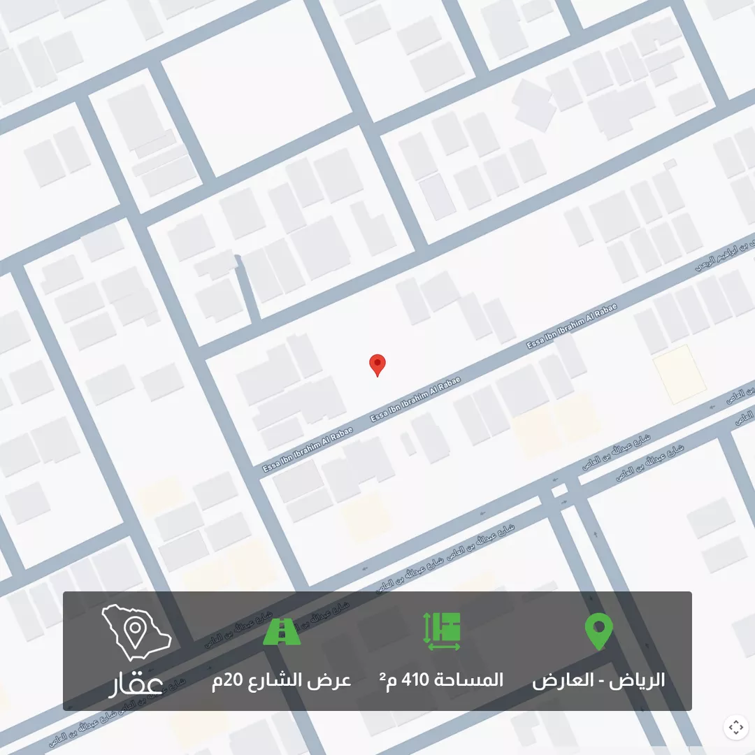 أرض للبيع في شارع عيسى بن ابراهيم الربعي, حي العارض, مدينة الرياض, منطقة الرياض