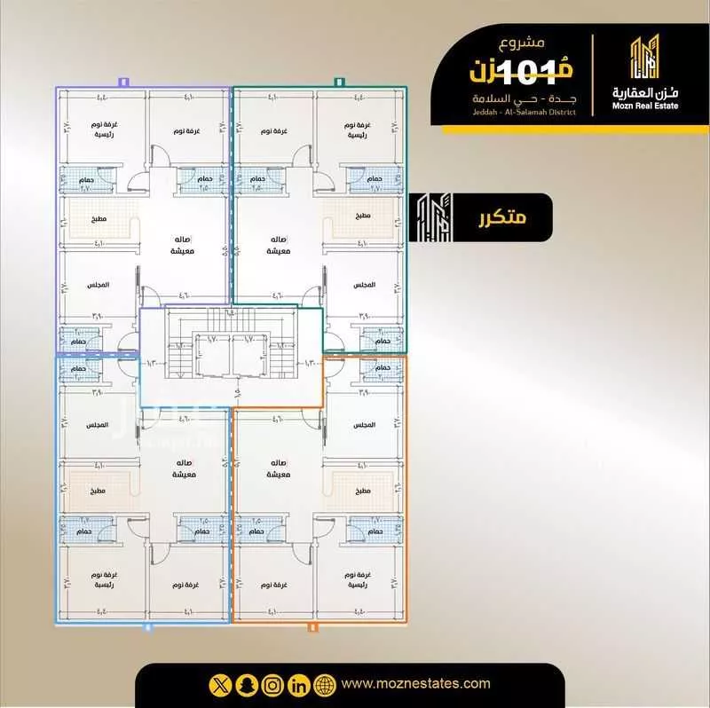 شقة للبيع في شارع منارة الصفا, حي السلامة, مدينة جدة, منطقة مكة المكرمة 1 صورة