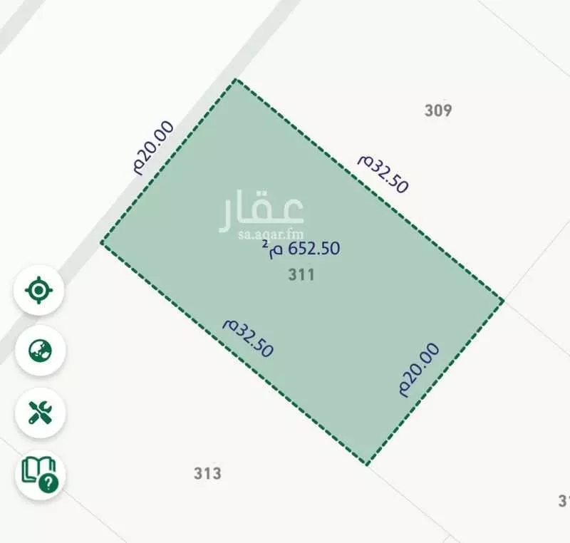 أرض للبيع في شارع أبي شجاع اللوزي, حي البساتين, مدينة الخرج, منطقة الرياض 1 صورة