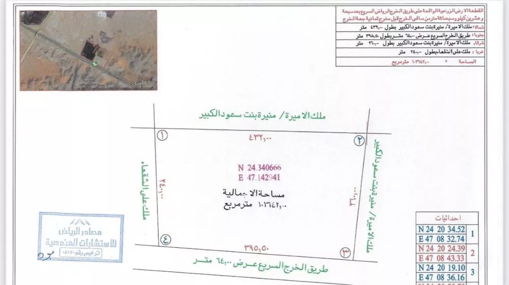 مزرعة للبيع في شارع الخرج الجديد, حي الرفايع, مدينة الخرج, منطقة الرياض 1 صورة