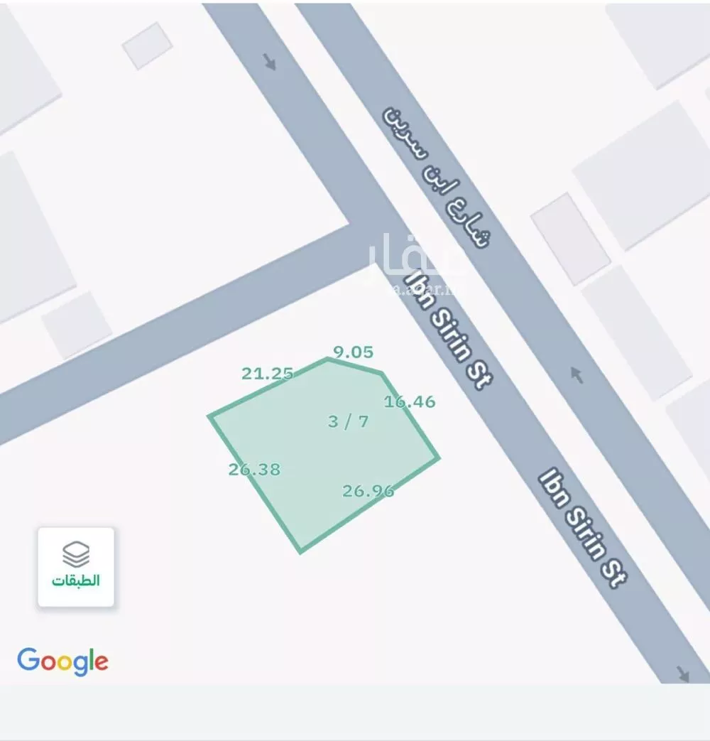 أرض للبيع في شارع ابن سرين, حي الروضة, مدينة الدمام, المنطقة الشرقية 1 صورة