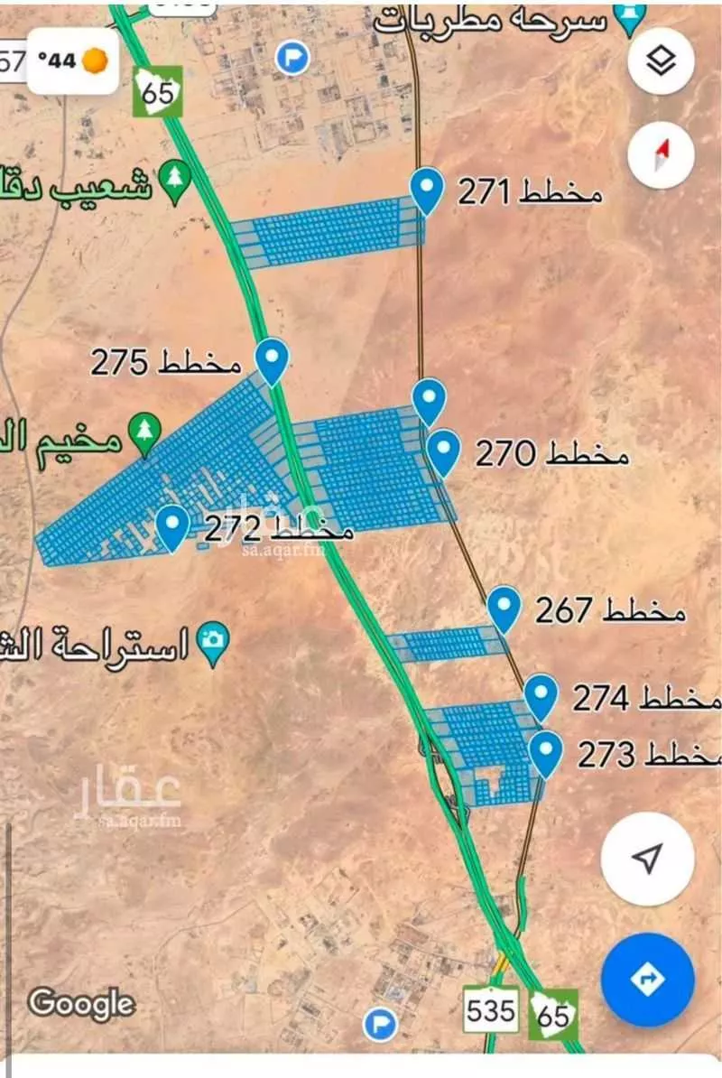 أرض للبيع في حي دقله, مدينة دقله, منطقة الرياض 1 صورة