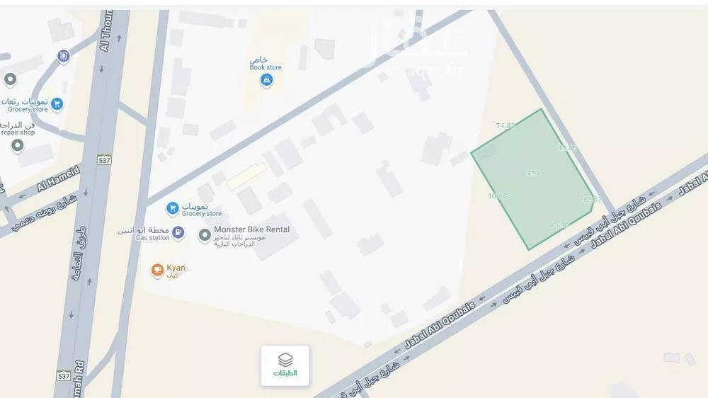 أرض للإيجار في شارع جبل أبي قبيس, حي الرمال, مدينة الرياض, منطقة الرياض 1 صورة