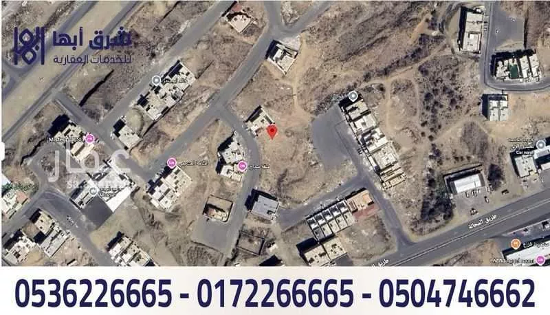 أرض للبيع في شارع 130 الزهور, حي الزهور, مدينة أبها, منطقة عسير 1 صورة