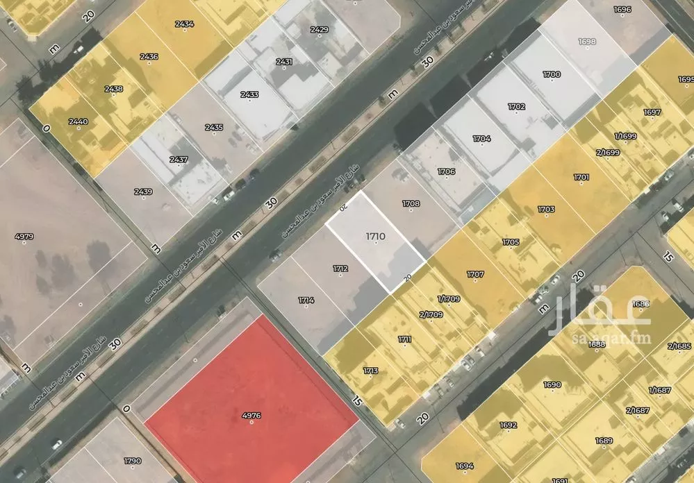 أرض للإيجار في شارع شارع الأمير سعود بن عبدالمحسن آل سعود, حي الوادي, مدينة حائل, منطقة حائل 1 صورة