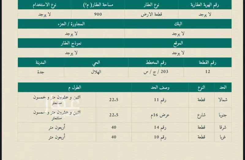أرض للبيع في شارع الصالحية 1, حي الصالحية, مدينة جدة, منطقة مكة المكرمة 1 صورة