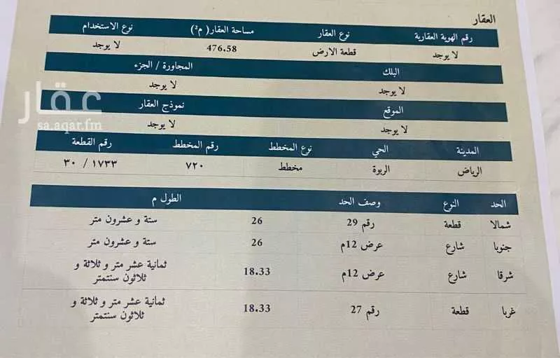 فيلا للبيع في شارع الوريكة, حي الربوة, مدينة الرياض, منطقة الرياض 1 صورة