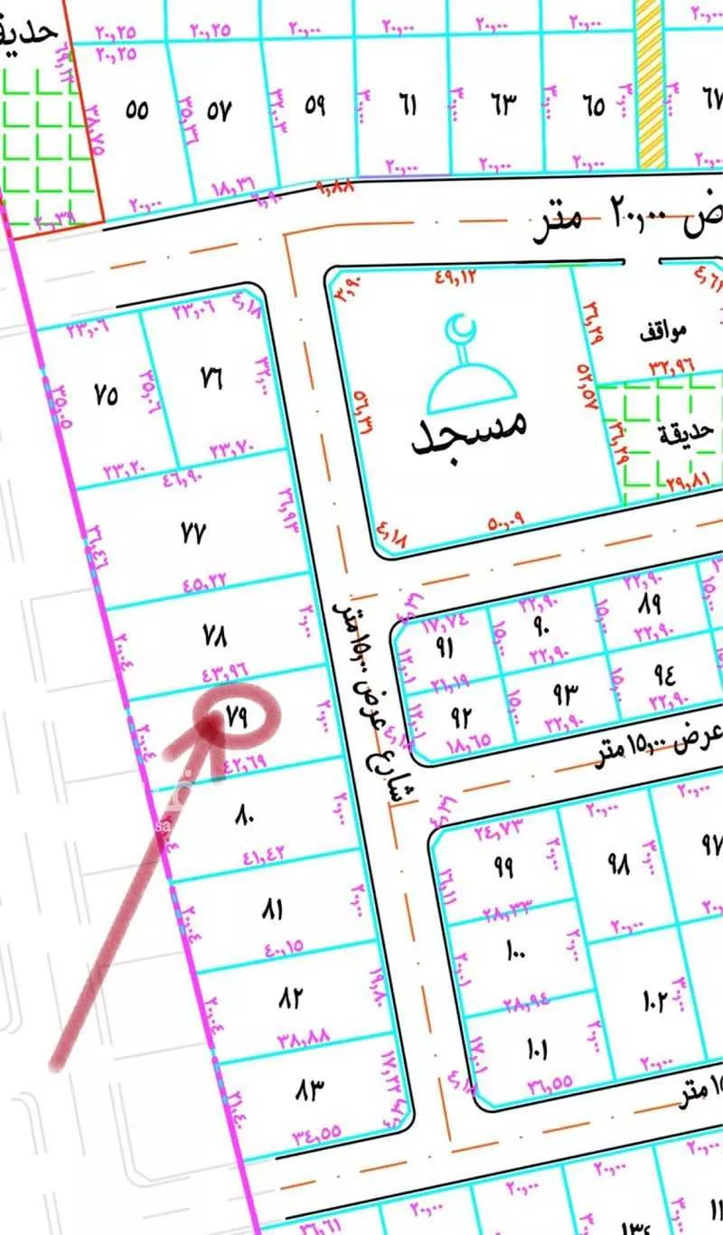 أرض للبيع في حي المروج, مدينة صامطه, منطقة جازان 1 صورة