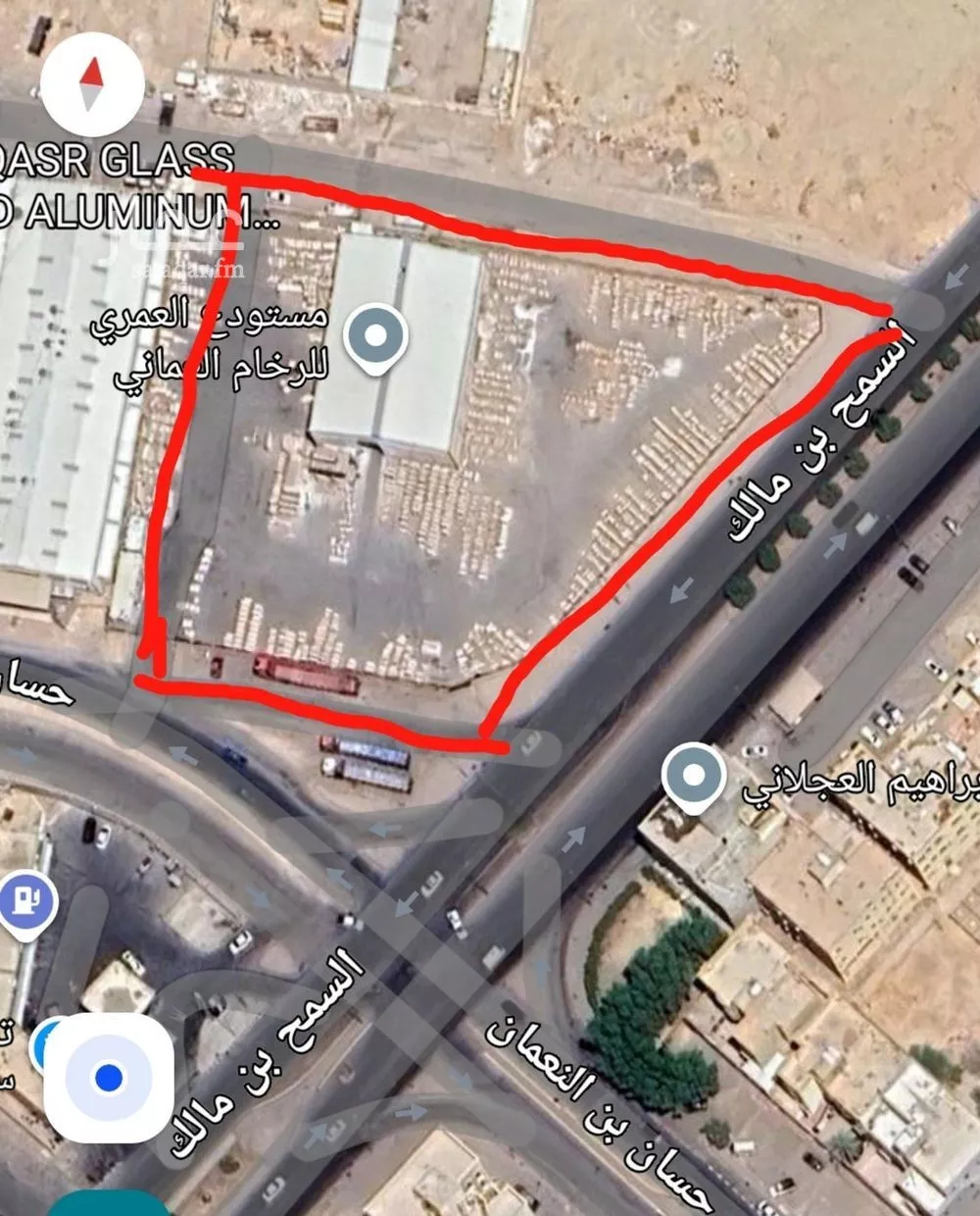 أرض للإيجار في شارع السمح بن مالك, حي الدفاع, مدينة الرياض, منطقة الرياض 1 صورة