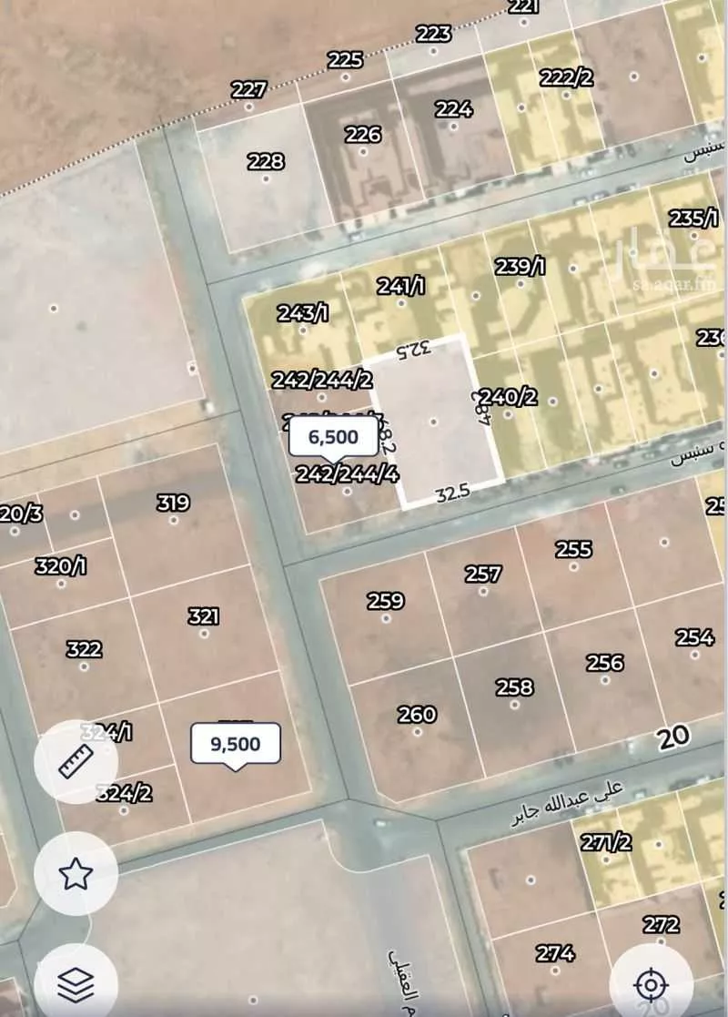 أرض للبيع في شارع الملك فهد ابن عبدالعزيز سعود, حي الفيصلية, الدرعية 1 صورة