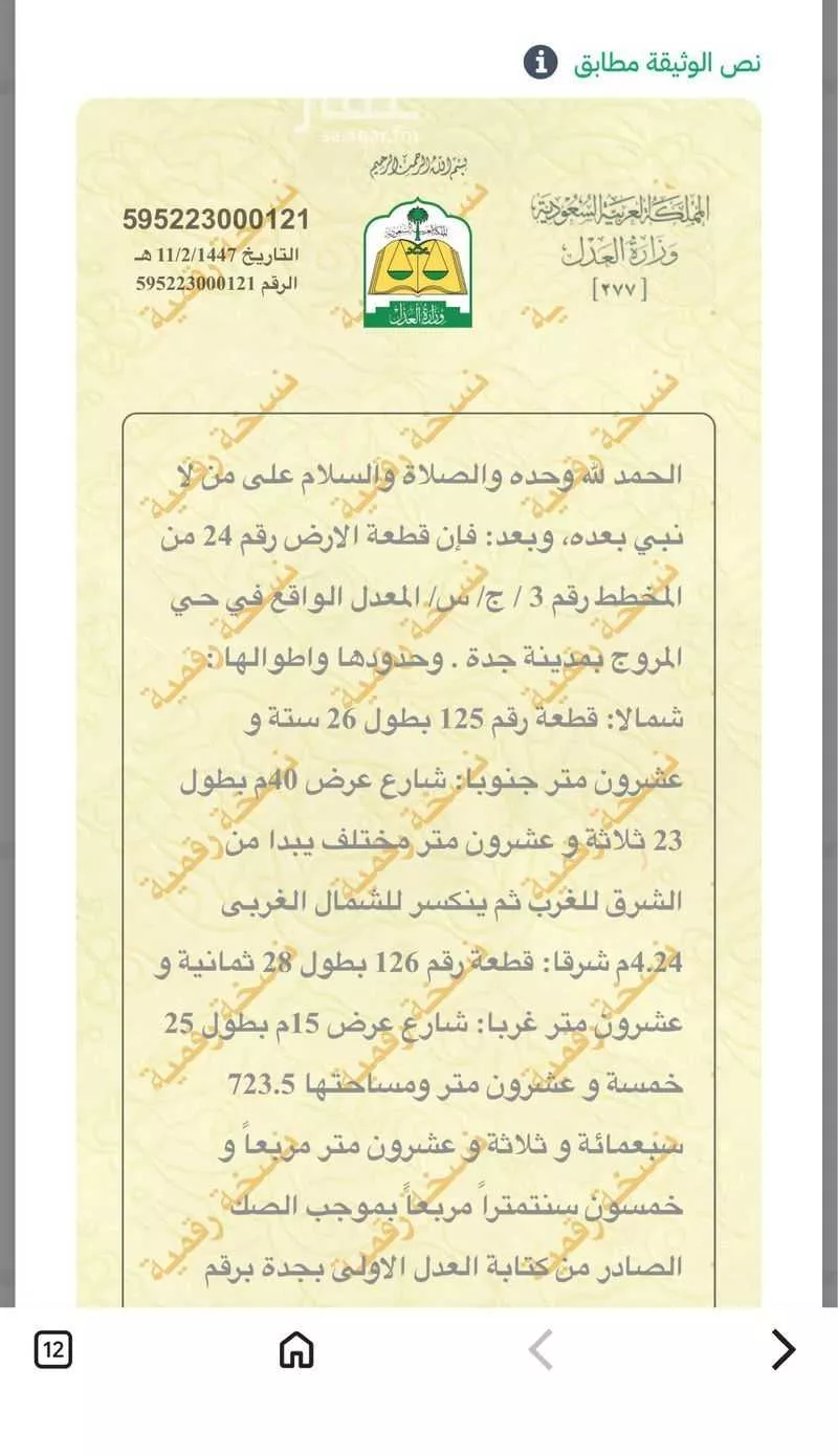 أرض للبيع في شارع المروج 2, حي المروج, مدينة جدة, منطقة مكة المكرمة 1 صورة