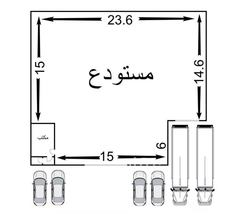 مستودع للإيجار في شارع شارع الجوين, حي المشاعل, مدينة الرياض, منطقة الرياض 1 صورة
