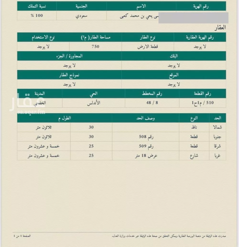 أرض للبيع في شارع 5M 1 صورة