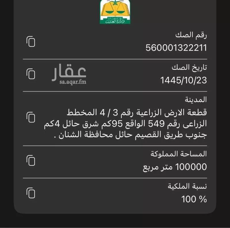 أرض للبيع في شارع فيد 127 ، مزارع السحل ، الشنان 1 صورة