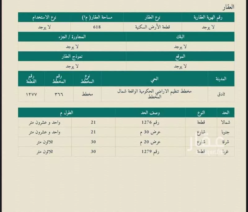 أرض للبيع في شارع 689621, حي مخطط رقم 133 , مدينة ثادق, منطقة الرياض 1 صورة