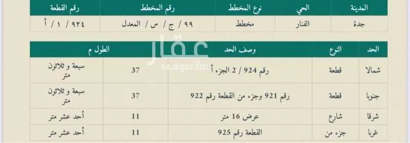 أرض للبيع في شارع شارع سعود الفيصل , حي الفنار, مدينة جدة, منطقة مكة المكرمة 1 صورة