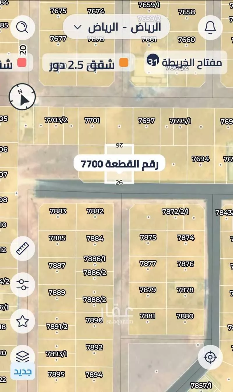 أرض للبيع في شارع غير متوفر, حي ضاحية نمار, مدينة الرياض, منطقة الرياض 1 صورة