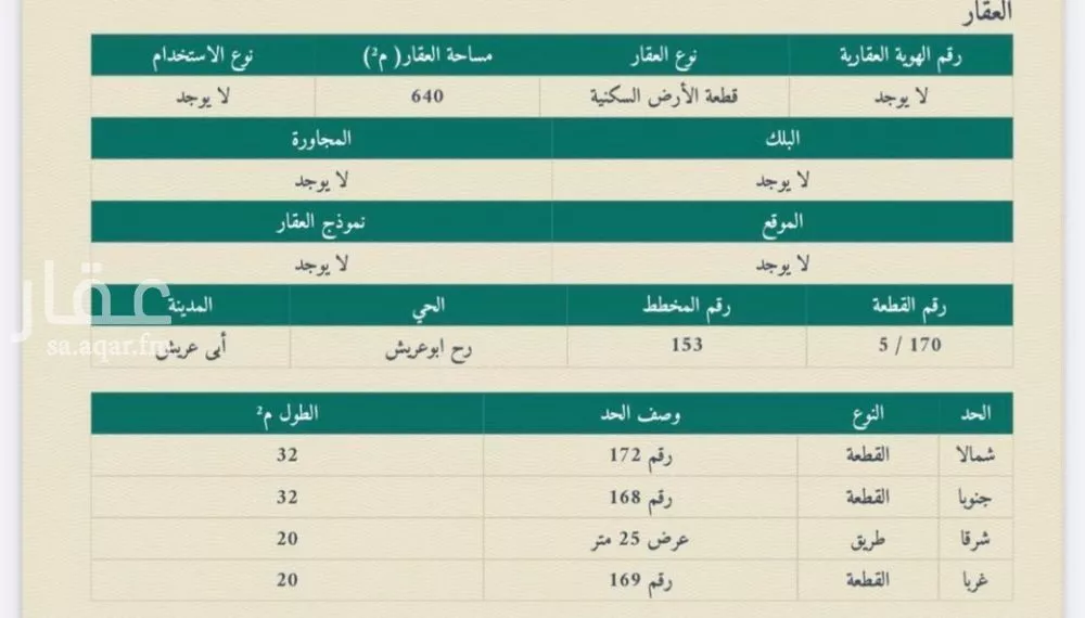 أرض للبيع في مدينة ابو عريش - ابو عريش, منطقة جازان 1 صورة
