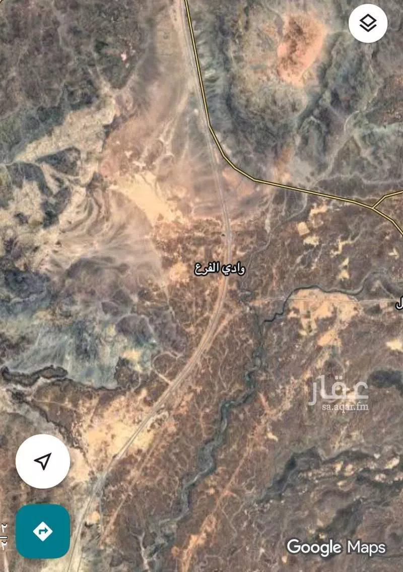 أرض للبيع في حي مخطط وادي  الفرع, مدينة وادي  الفرع, منطقة المدينة المنورة 1 صورة