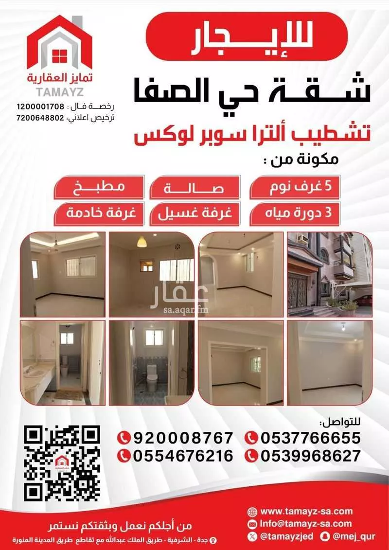 شقة للإيجار في شارع إبن وهاب القرشى, حي الصفاء, مدينة جدة, منطقة مكة المكرمة 1 صورة
