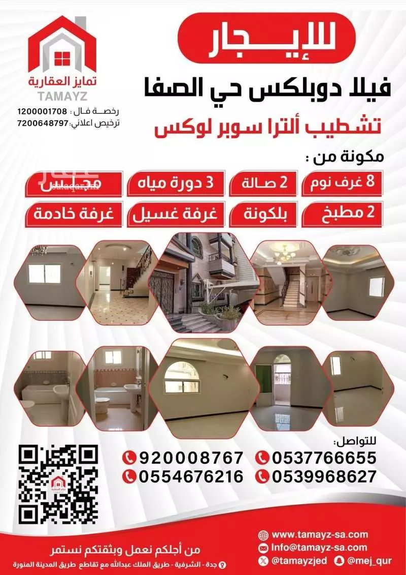 فيلا للإيجار في شارع إبن وهاب القرشى, حي الصفاء, مدينة جدة, منطقة مكة المكرمة 1 صورة