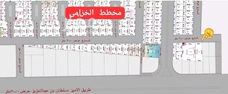 أرض للبيع في شارع الخزامى, حي الخزامى, مدينة عنيزة, منطقة القصيم 1 صورة